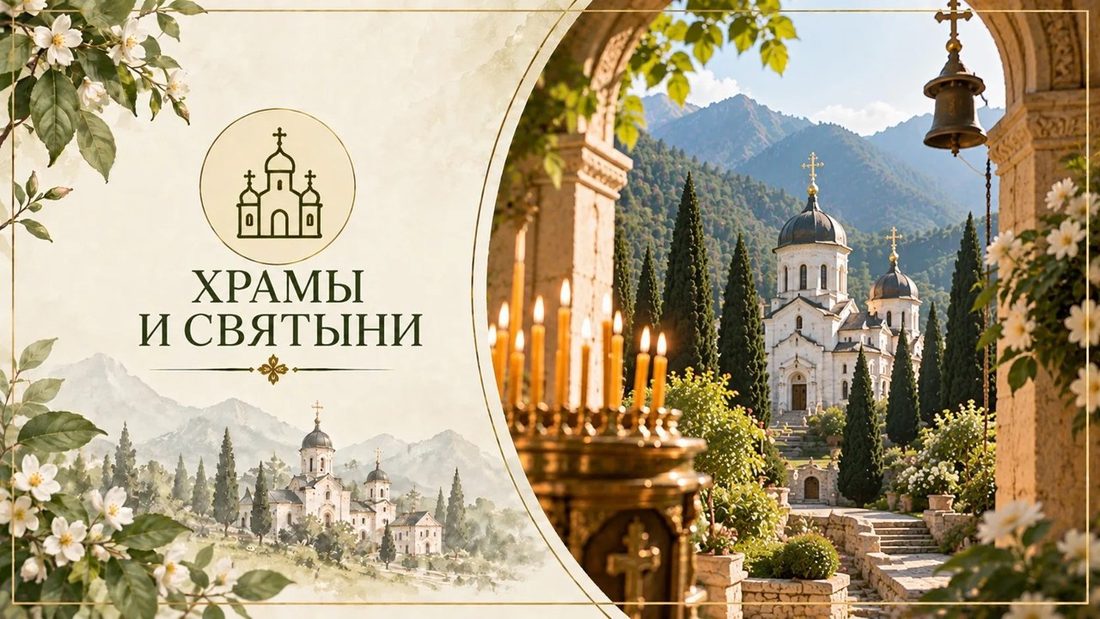 Храмы и святыни обители